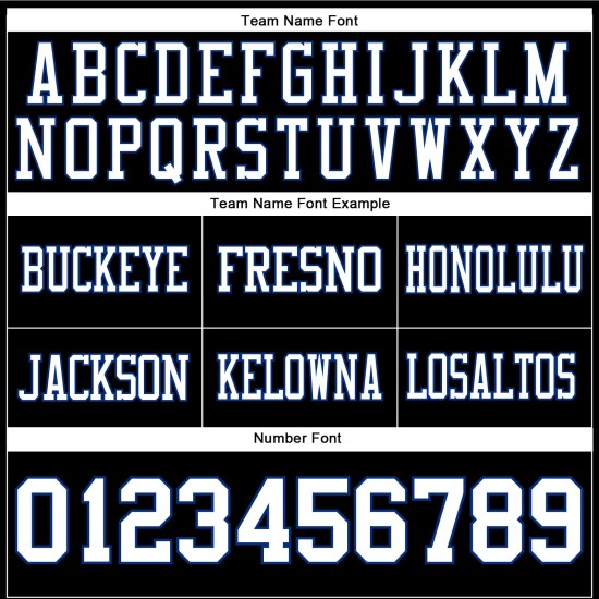 Custom Black White-Royal Mesh Authentic Football Jersey Custom Black White-Royal Mesh Authentic Football Jersey