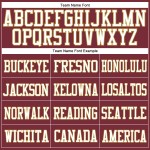 Custom Burgundy White-Old Gold Mesh Authentic Football Jersey Custom Burgundy White-Old Gold Mesh Authentic Football Jersey