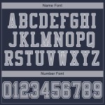 Custom Navy Gray-White Mesh Authentic Football Jersey Custom Navy Gray-White Mesh Authentic Football Jersey