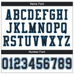 Custom White Black-Panther Blue Mesh Authentic Football Jersey Custom White Black-Panther Blue Mesh Authentic Football Jersey