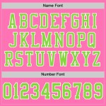 Custom Pink Neon Green-White Mesh Authentic Football Jersey Custom Pink Neon Green-White Mesh Authentic Football Jersey