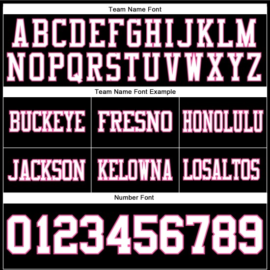 Custom Black White-Pink Mesh Authentic Football Jersey Custom Black White-Pink Mesh Authentic Football Jersey